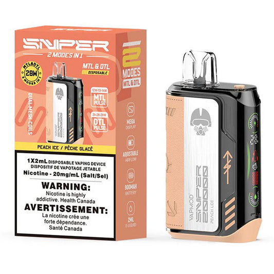 Sniper Disposable - Peach Ice