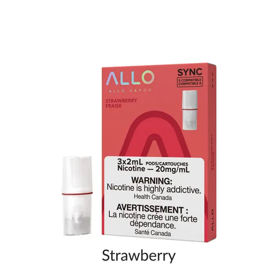 Allo Sync Pod Pack Strawberry 3/Pack