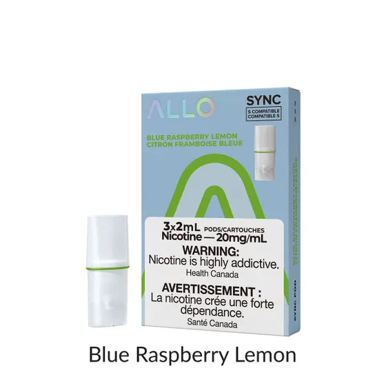 Allo Sync Pod Pack Blue Raspberry Lemon 3/PK