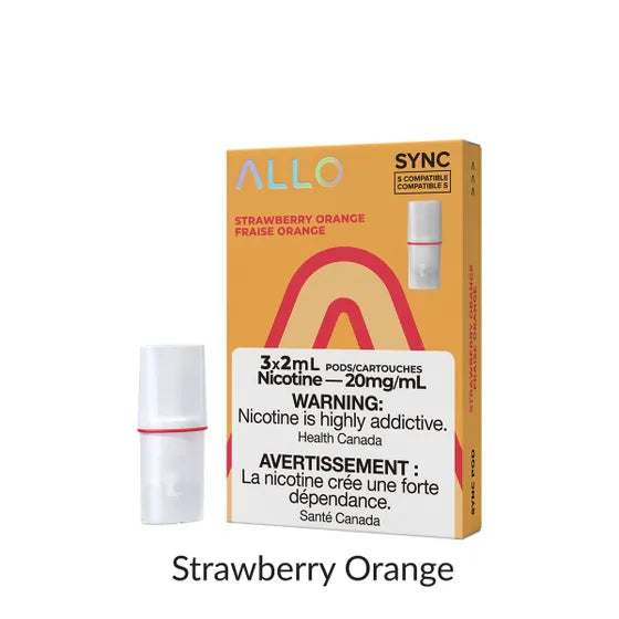 Allo Sync Pod Pack Strawberry Orange 3/Pack