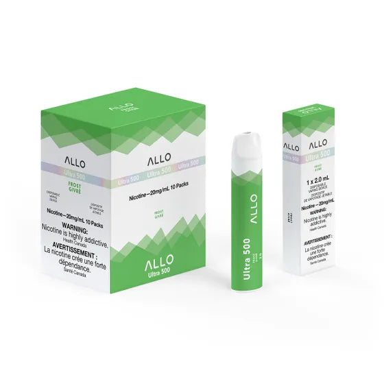Allo 500 Frost disposable vape, 500 puffs, 2mL 20mg