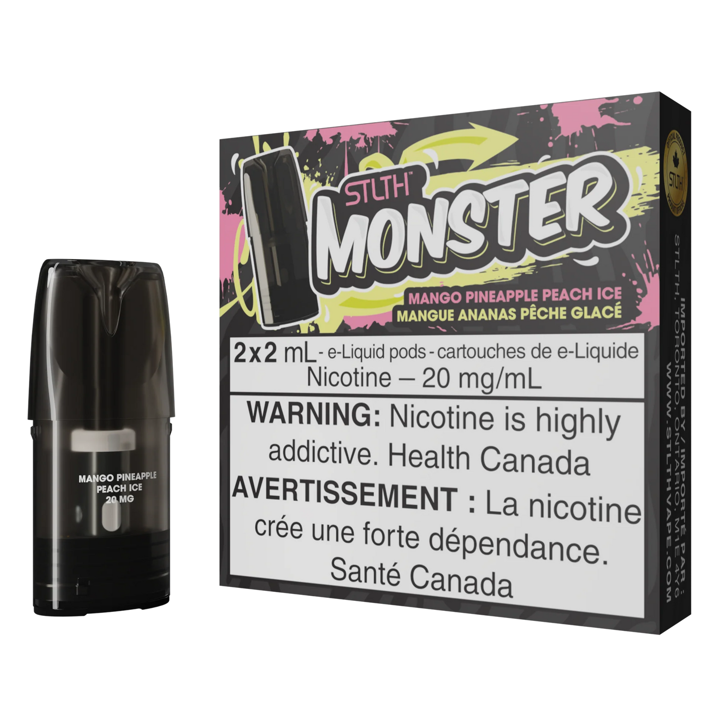 Monster Pod MANGO PINEAPPLE PEACH ICE