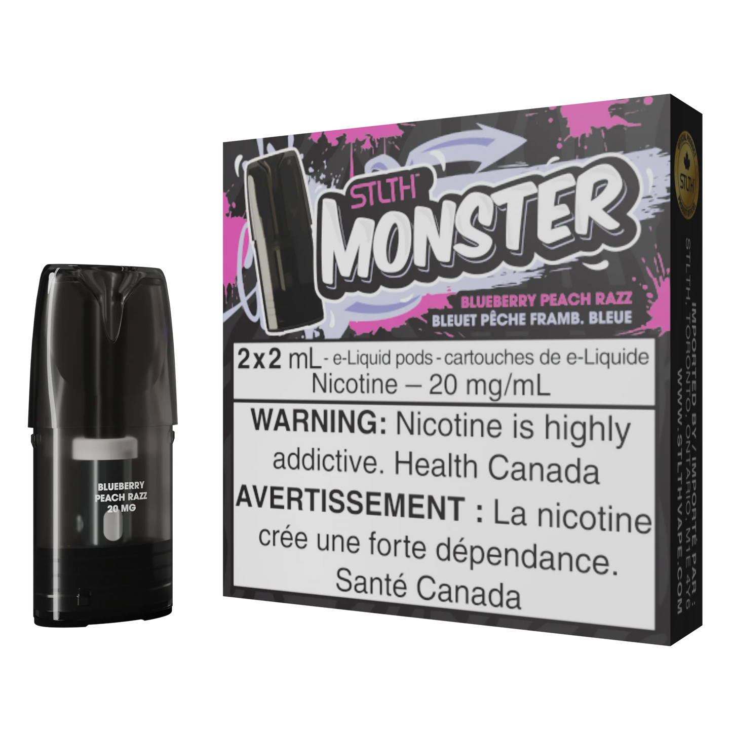 Monster Pod BLUEBERRY PEACH RAZZ