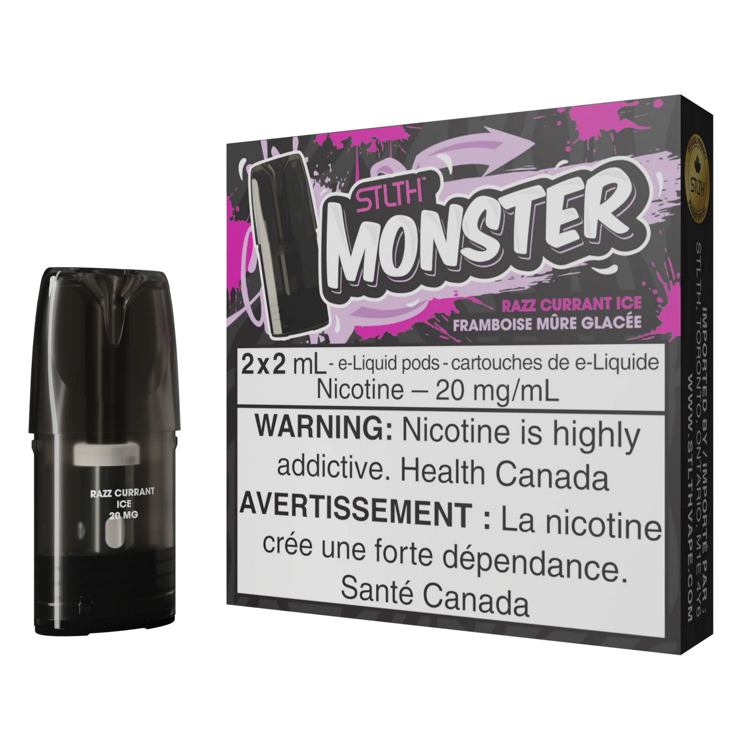 Monster Pod RAZZ CURRANT ICE