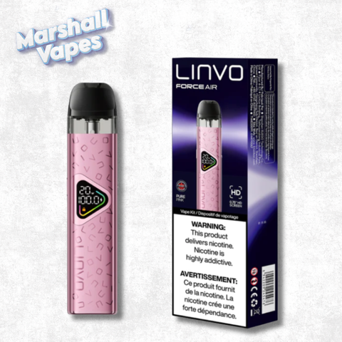 LINVO Force Air vape device Pure Pink color pod system
