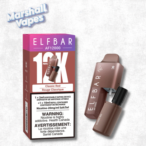 ElfBar 12K Disposable Classic Red, classic tobacco flavour, 2mL 20mg 12000 puffs
