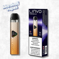 LINVO Force Air Device in Golden Orange sleek pod vape device with metallic finish and compact design