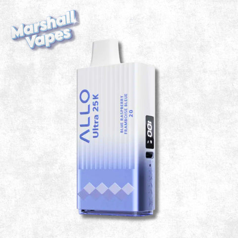 Blue Raspberry Allo Ultra 25K disposable vape device
