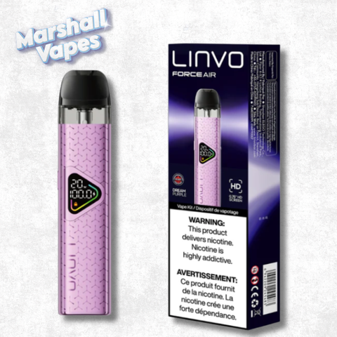 LINVO Force Air Device in Dream Purple sleek pod vape device with smooth finish and compact design