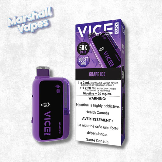 Vice Click Disposable – Grape Ice (50,000 Puffs)