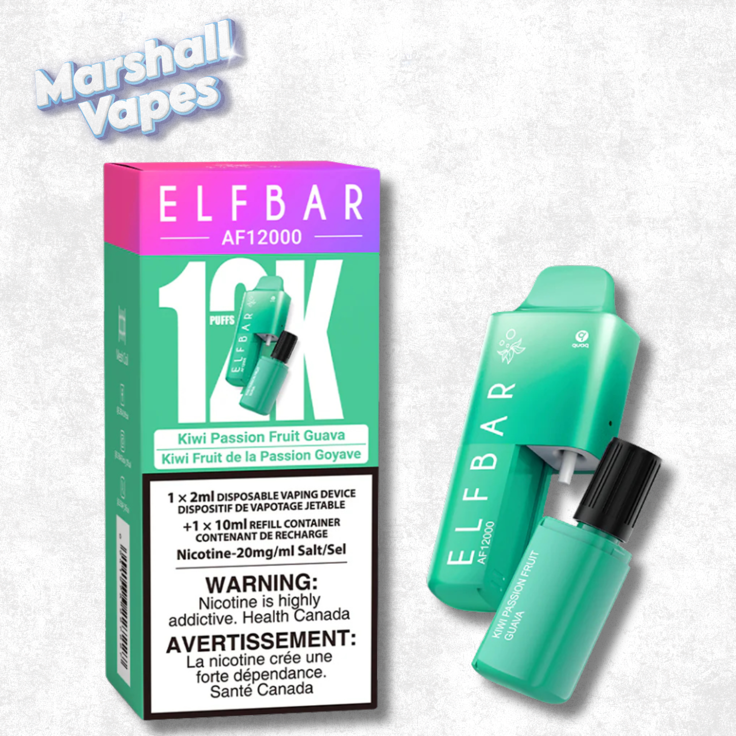 ElfBar 12K Disposable - Kiwi Passionfruit Guava