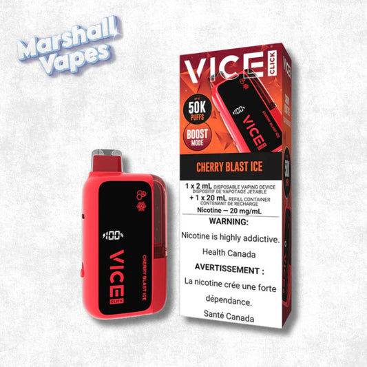 Vice Click Disposable – Cherry Blast Ice (50,000 Puffs)