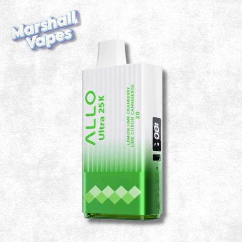 Lemon Lime Cranberry Allo Ultra 25K disposable vape device
