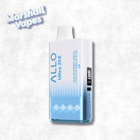 Blue Raspberry Lemon Allo Ultra 25K disposable vape device