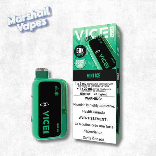 Vice Click Disposable – Mint Ice (50,000 Puffs)