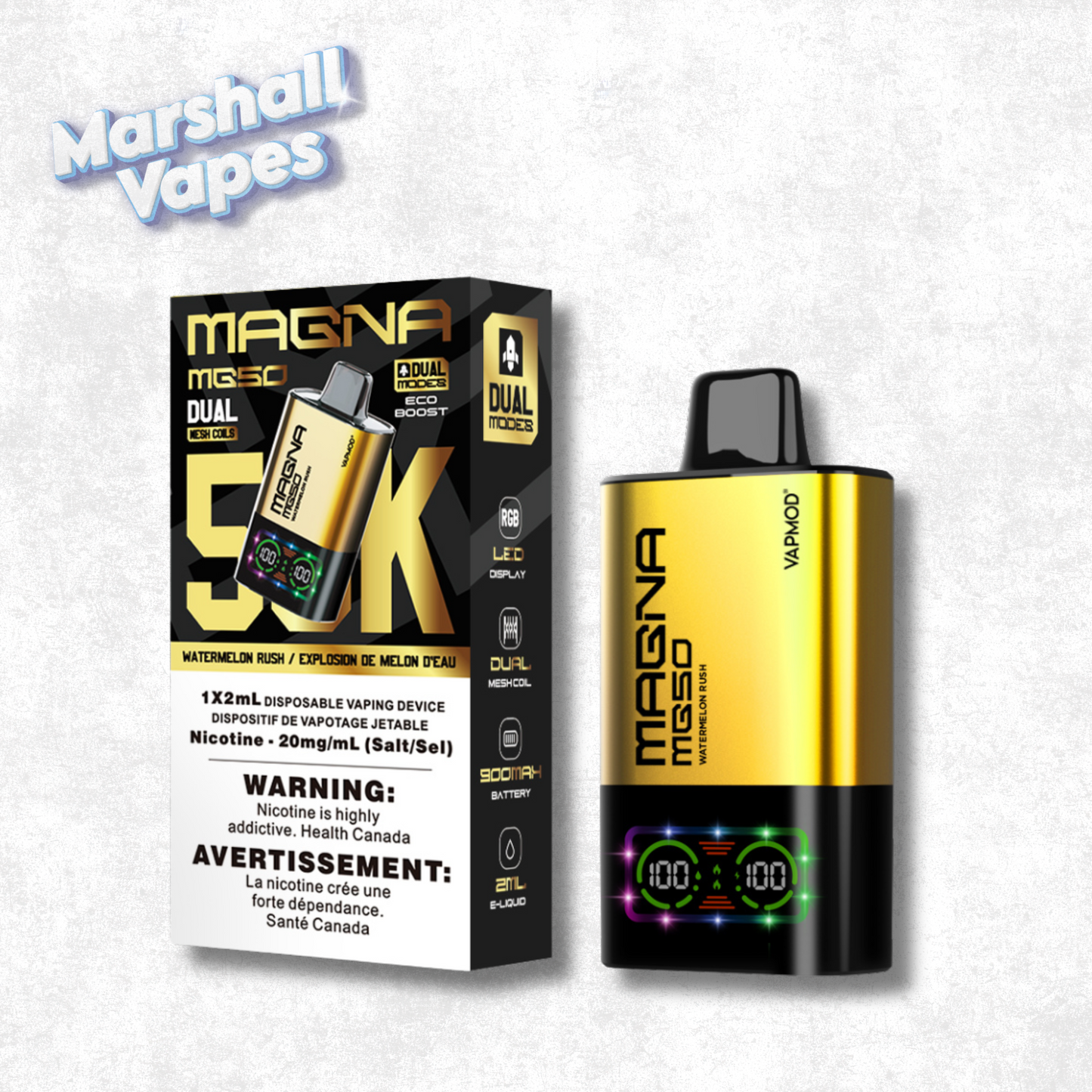 MAGNA MG50 – Watermelon Rush (50,000 Puffs)