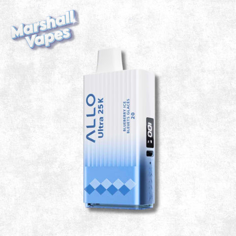 Blueberry Ice Allo Ultra 25K disposable vape device