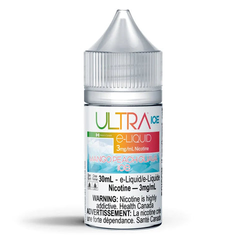 Ultra Freebase Mango Peach Guava Ice e-liquid, tropical mango peach guava ice flavour