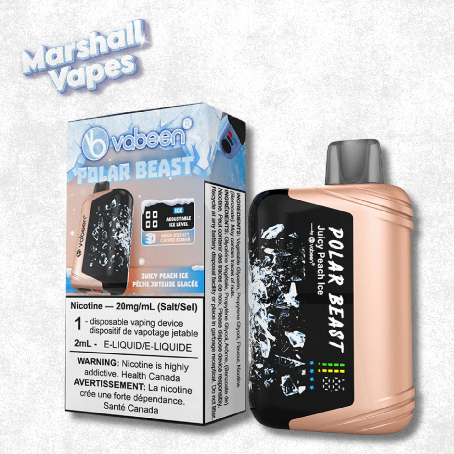 Polar Beast Vabeen Disposable – Juicy Peach Ice
