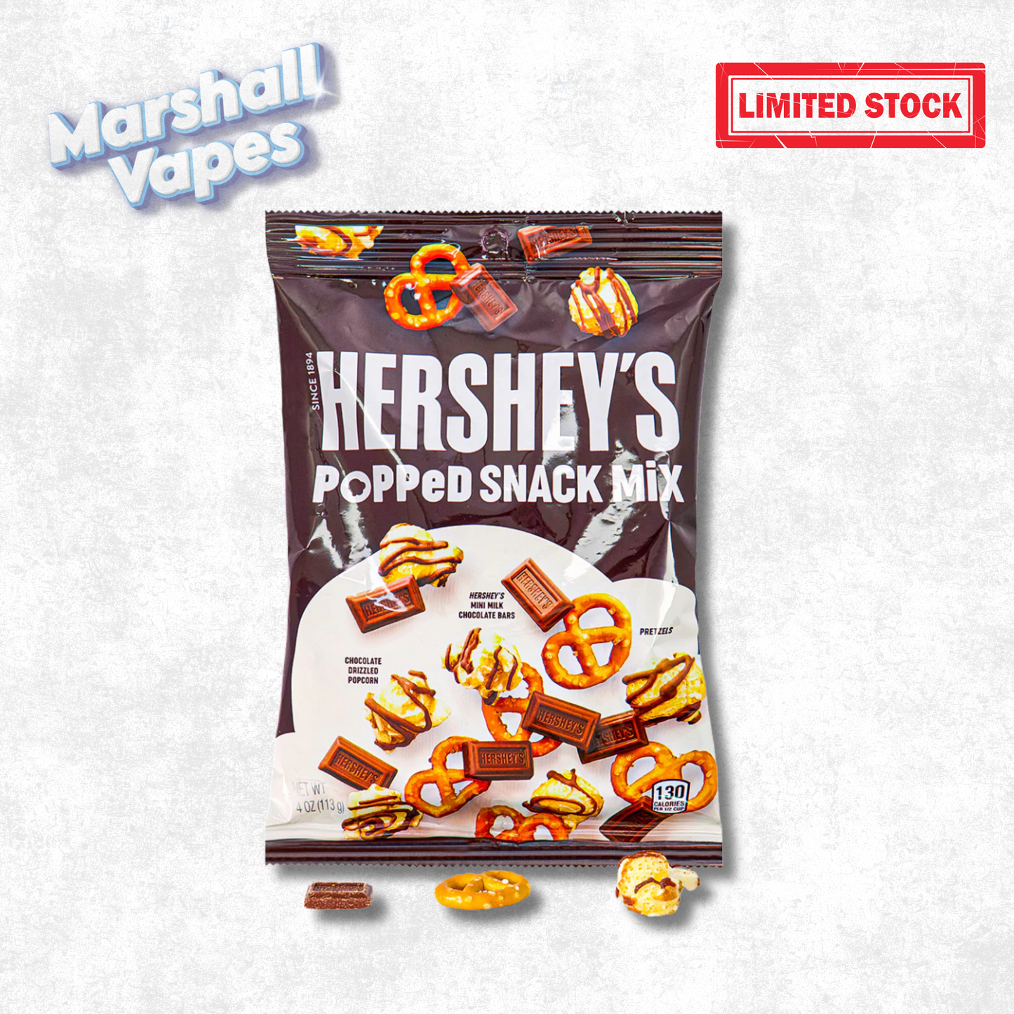 Hershey’s Popped Snack Mix – Mini Milk Chocolate Bars