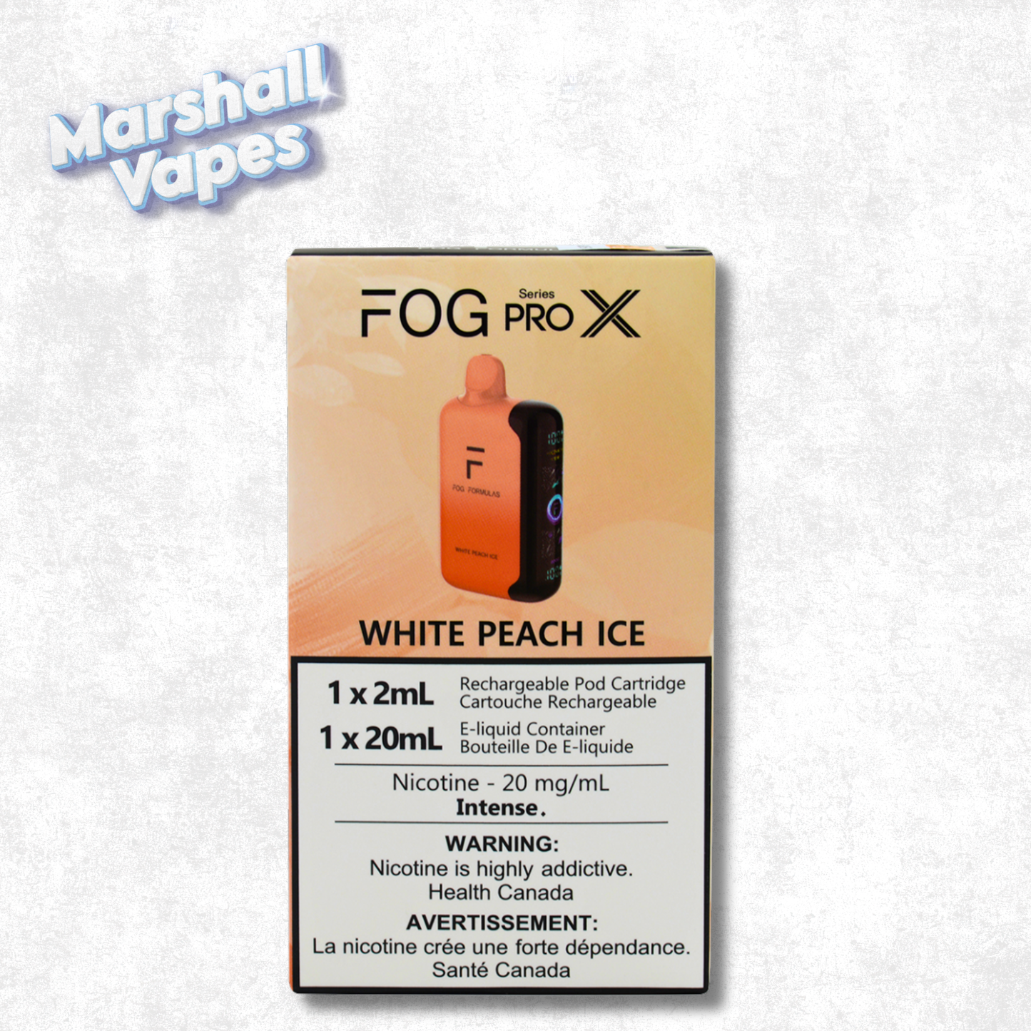 Fog Pro X Series – White Peach Ice
