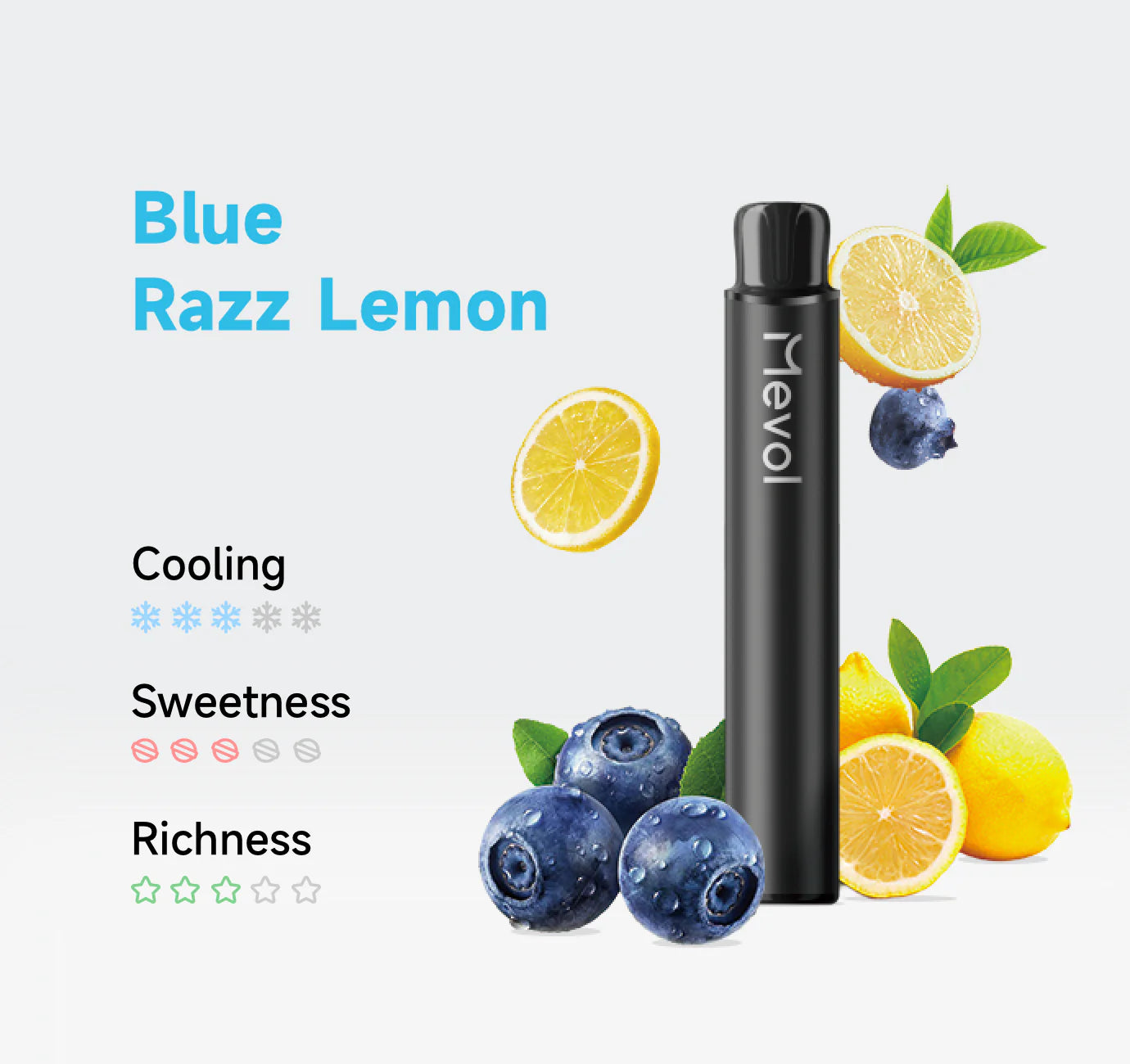 Mevol Blue Razz Lemon