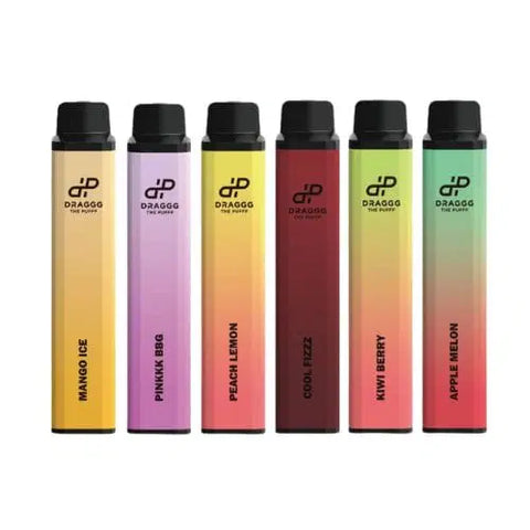 Draggg Dragon Fruit Strawberry Ice disposable vape, 2mL 20mg intense nicotine