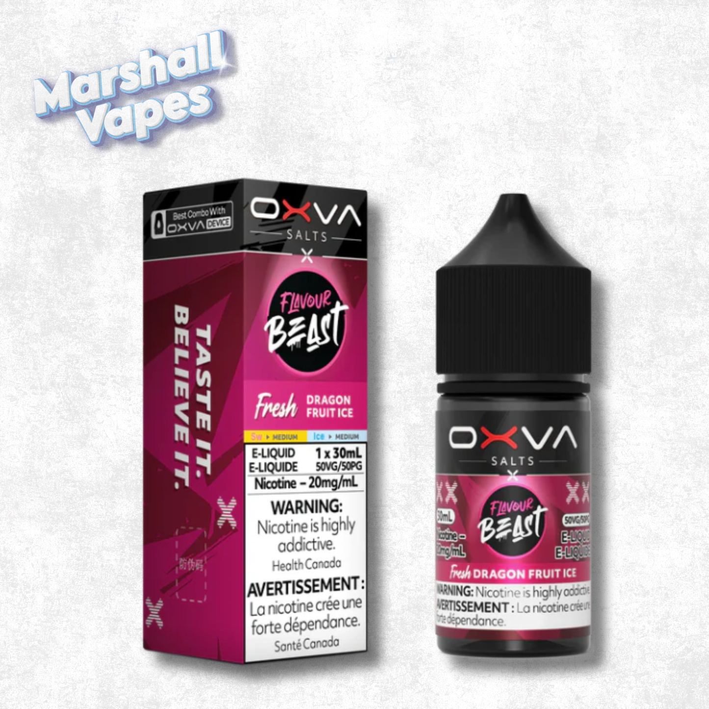 Flavour Beast x OXVA E-Liquid - Fresh Dragon Fruit Ice