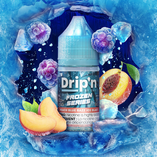 Drip'n Salt - Peach Blue Razz Ice Blast