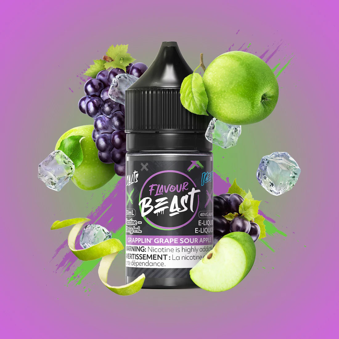 Beast Salt Grapplin' Grape Sour Apple Iced