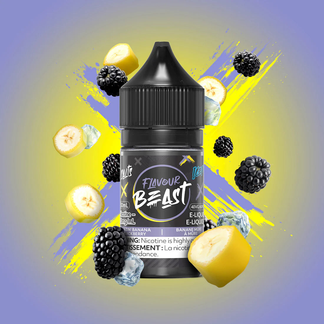 Beast Salt Blazin' Banana Blackberry Iced