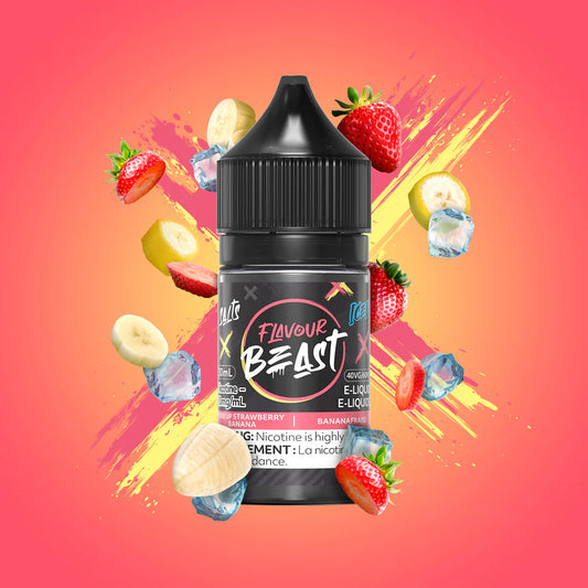 Beast Salt STR8 UP Strawberry Banana Iced