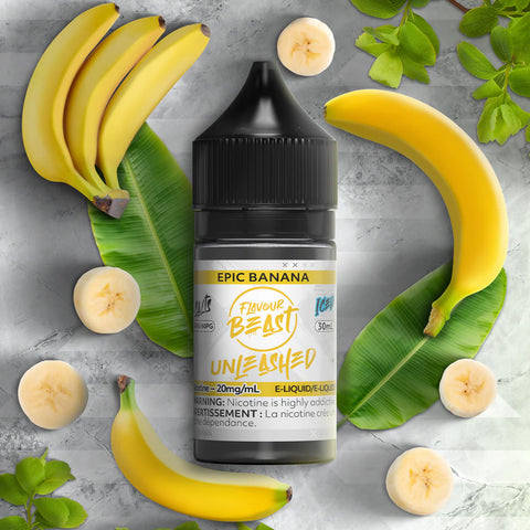 Flavour Beast E-Liquid Unleashed Epic Banana, banana flavour, 30ml 20mg nicotine salt