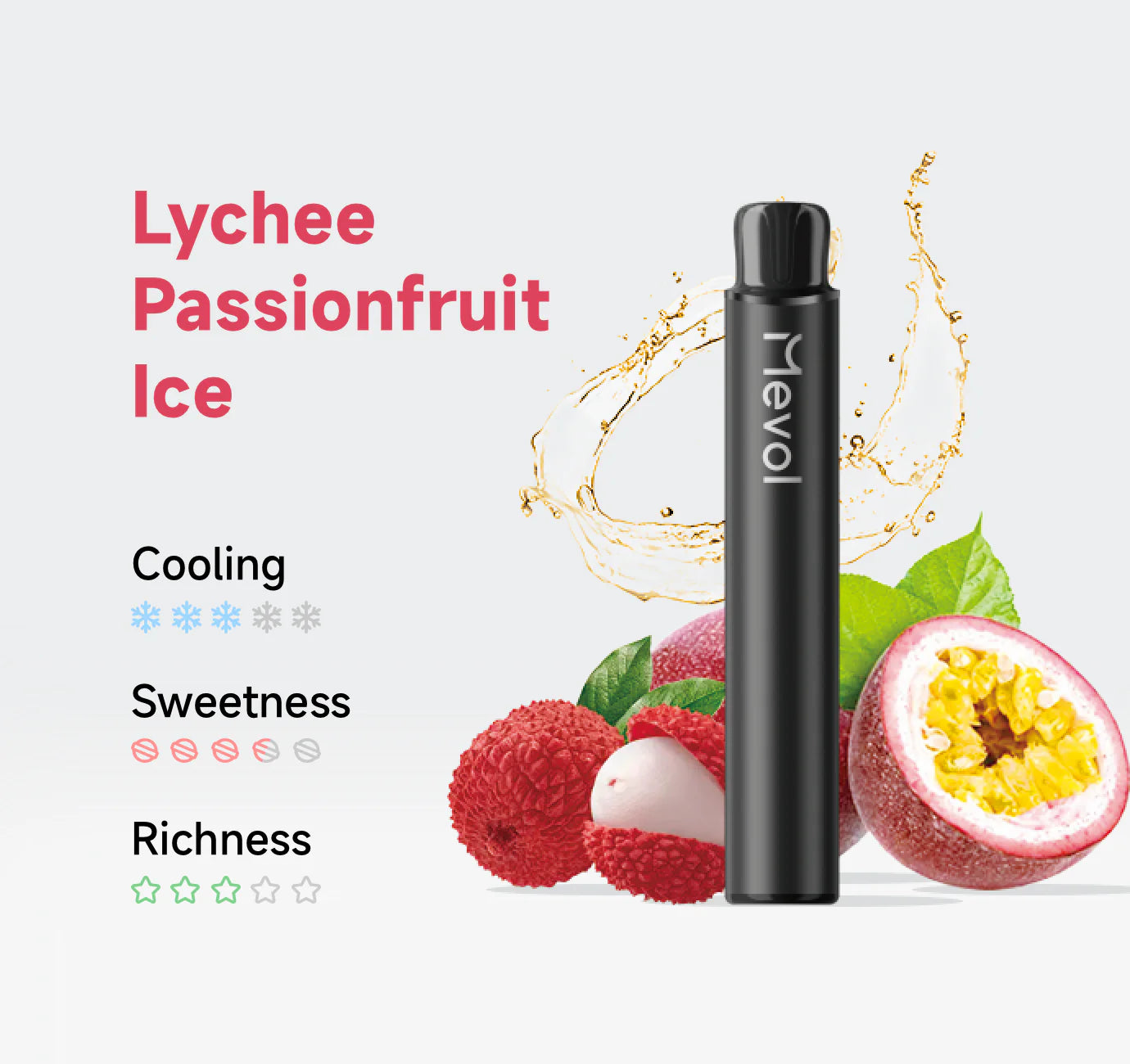 Mevol Lychee Passion Fruit Ice