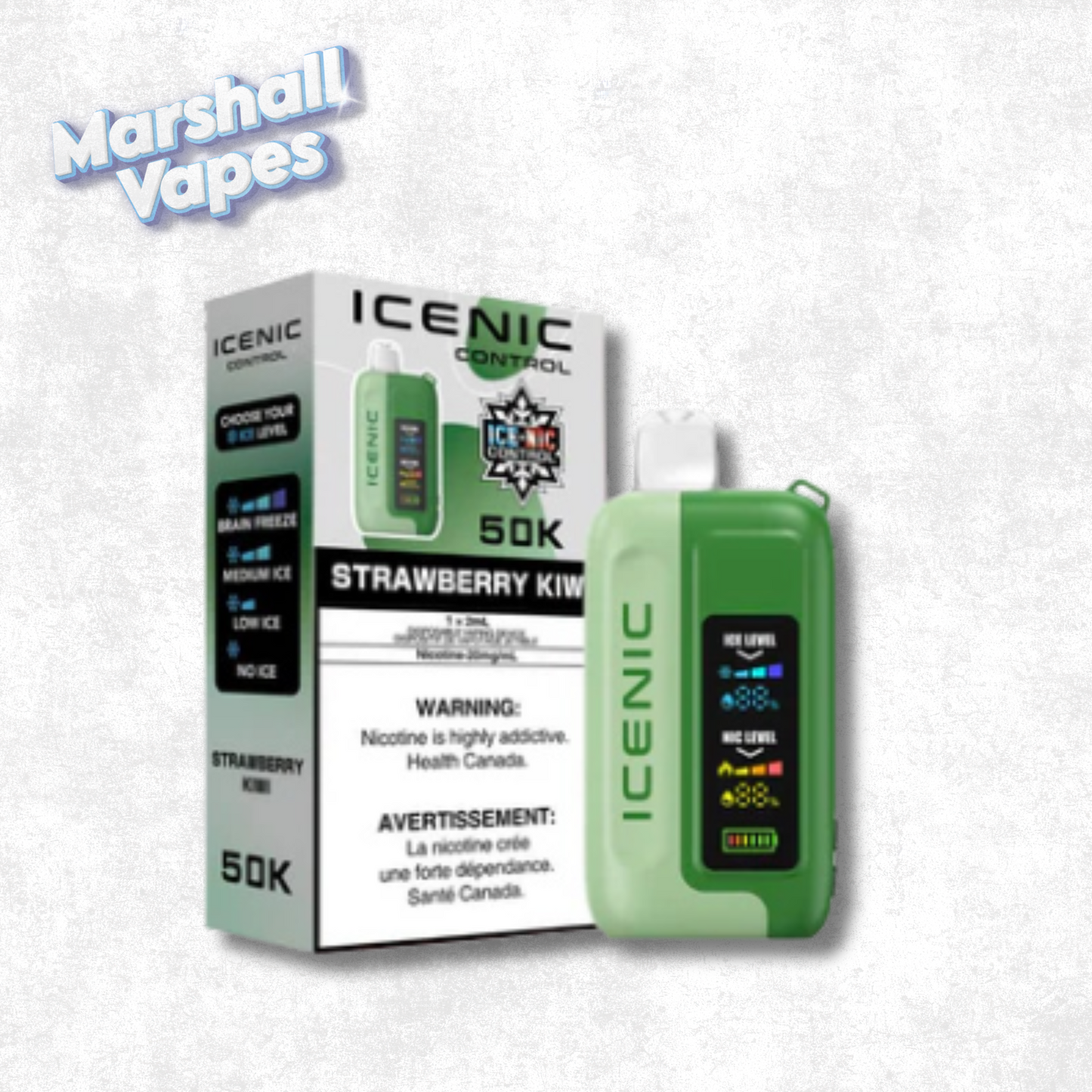 ICE NIC Control Disposable – Strawberry Kiwi Ice
