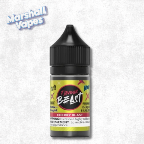 Flavour Beast E-Liquid Cherry Blast Ice, bold cherry flavour, 30ml 20mg nicotine salt