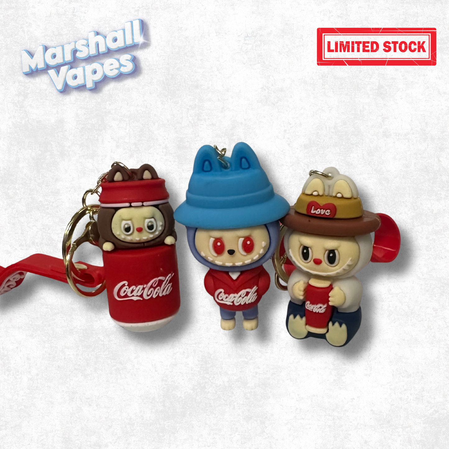 Labubu-Inspired Small Keychains – Assorted Outfits