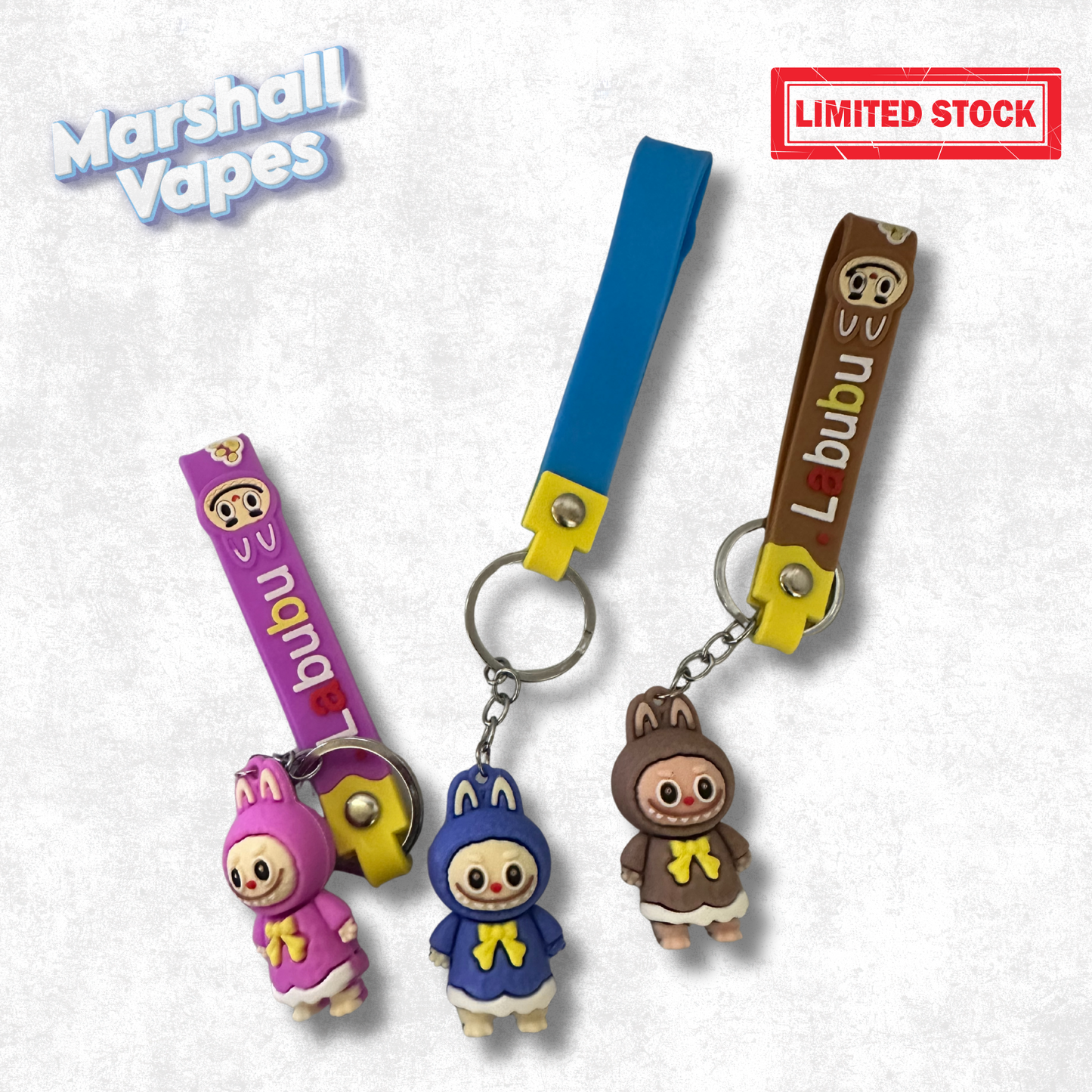 Labubu-Inspired Small Keychains – Assorted Outfits