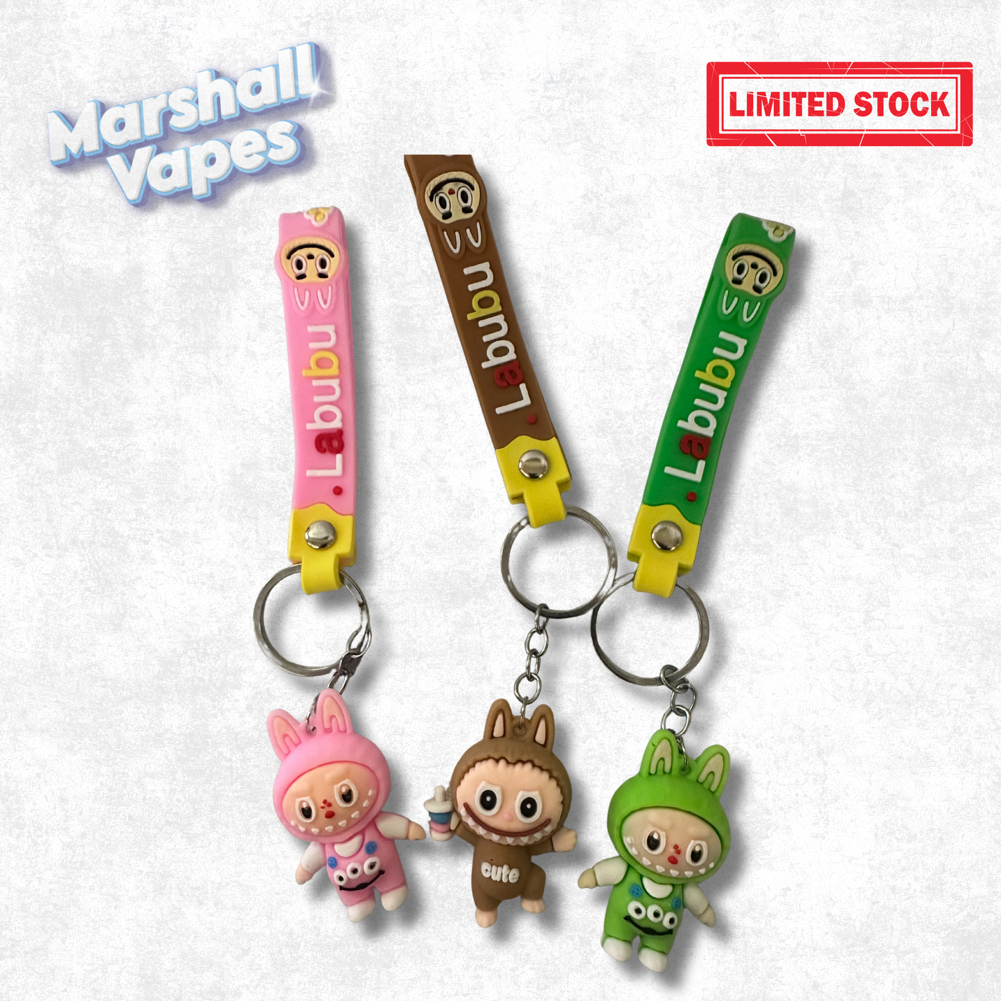 Labubu-Inspired Small Keychains – Assorted Outfits