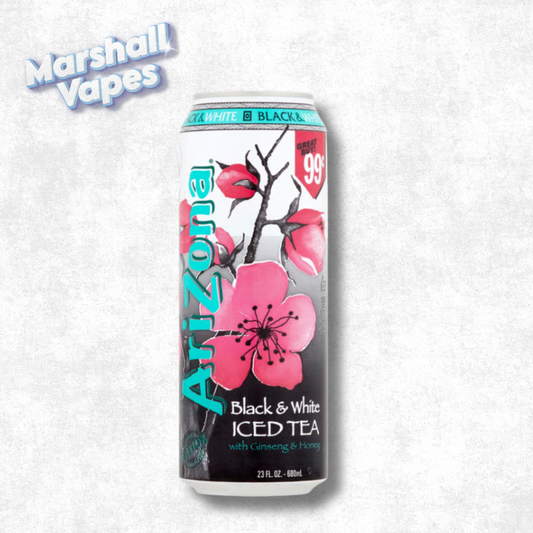 Arizona Black & White Iced Tea with Ginseng & Honey – 650mL