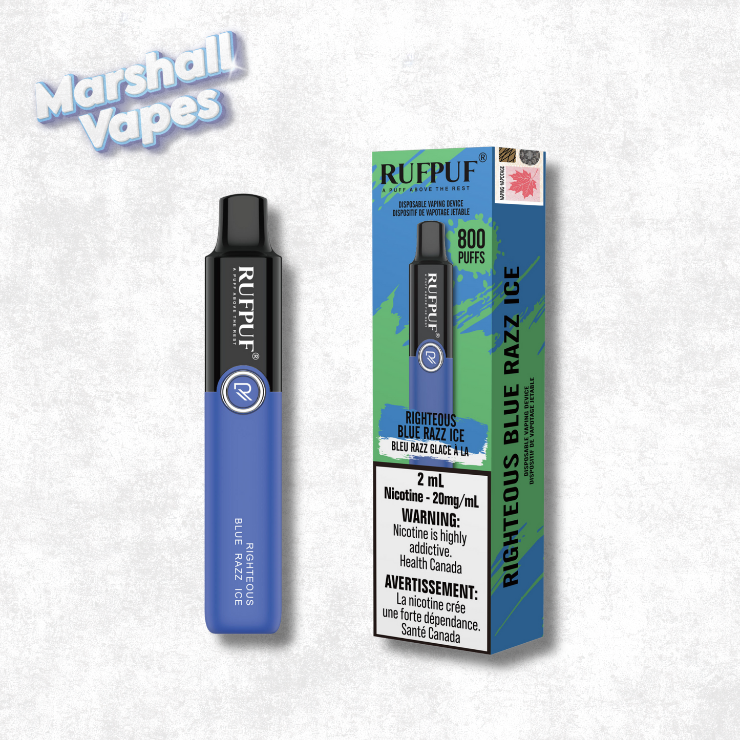 Rufpuf Disposable – Righteous Blue Razz Ice