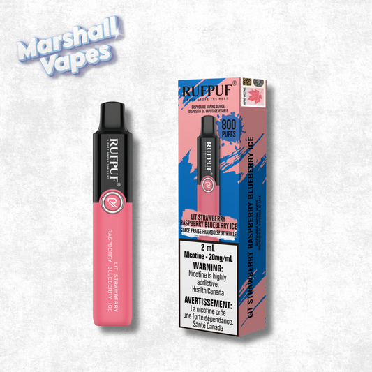 Rufpuf Disposable – Lit Strawberry Raspberry Blueberry Ice