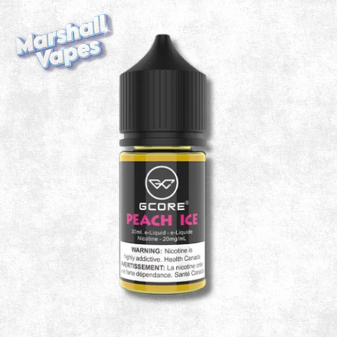 Gcore Peach Ice salt nic e-liquid, 30ml bottle, 20mg