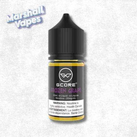 Gcore Frozen Grape salt nic e-liquid, 30ml bottle, 20mg