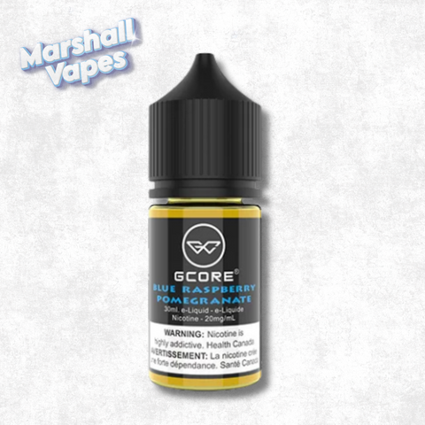 Gcore Blue Raspberry Pomegranate salt nic e-liquid, 30ml bottle, 20mg