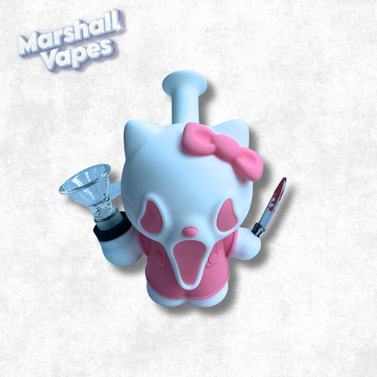 Hello Kitty X Scream Silicone Bong (White)