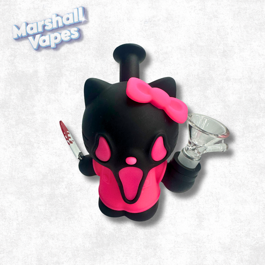 Hello Kitty X Scream Silicone Bong (Black)