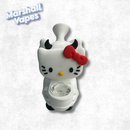 Hello Kitty Silicone Bong (White)