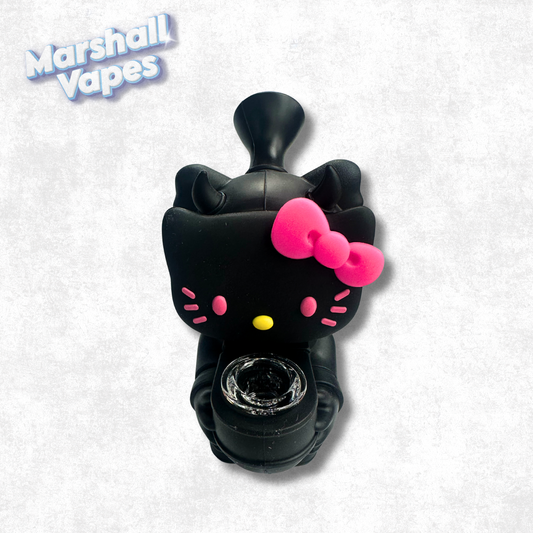 Hello Kitty Silicone Bong (Black)