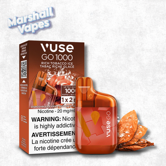 Vuse Go 1000 Disposable – Rich Tobacco Ice